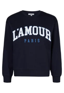 Miss Etam Sweater print blauw Multi donker blue