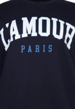 Sale Miss Etam Sweater print blauw Multi donker blue