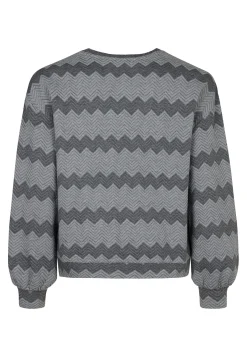 Outlet Miss Etam Sweater print grijs Multi grey