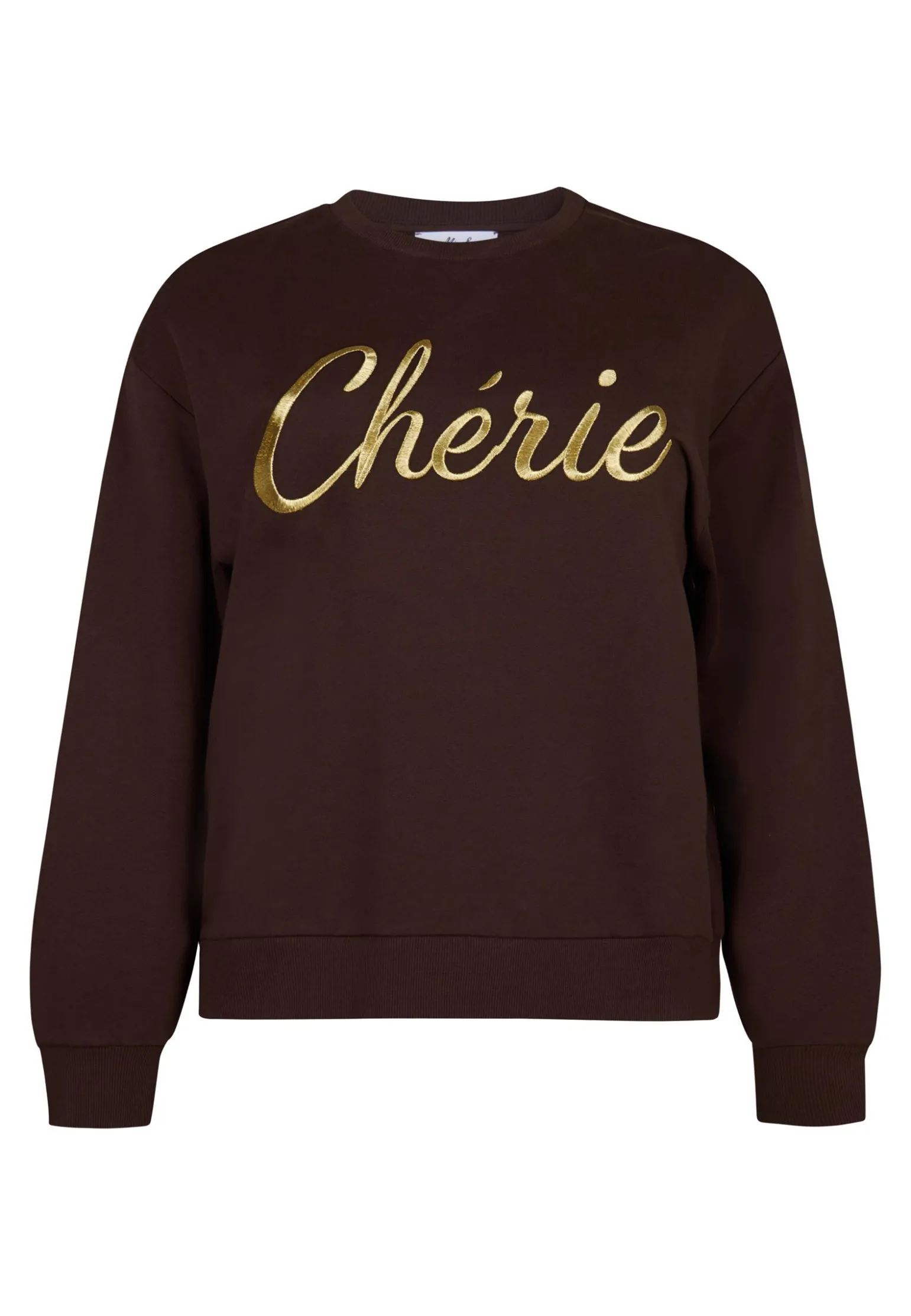 New Miss Etam Sweater tekst bruin Coffee