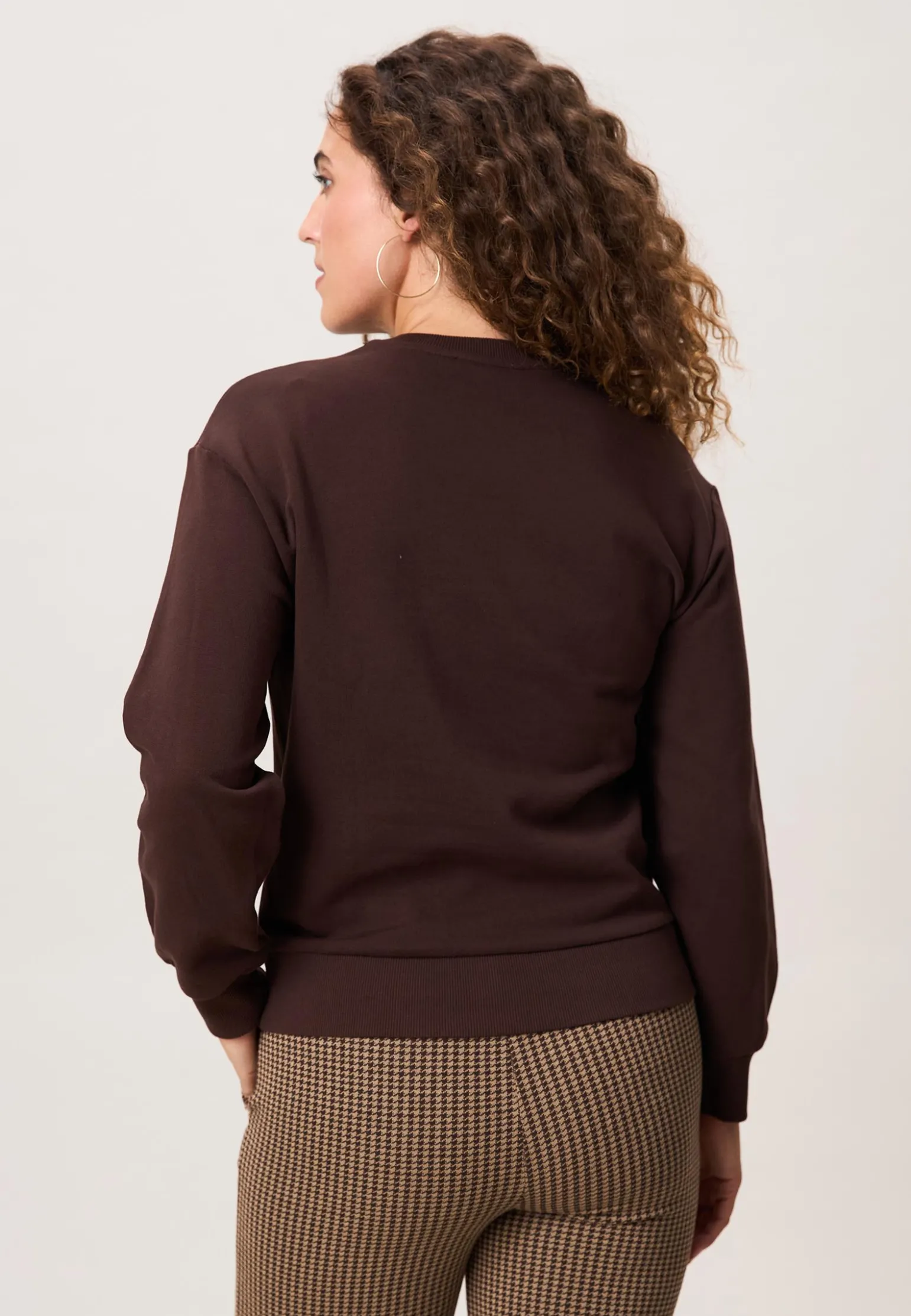 Best Miss Etam Sweater tekst bruin Coffee