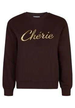 Best Miss Etam Sweater tekst bruin Coffee