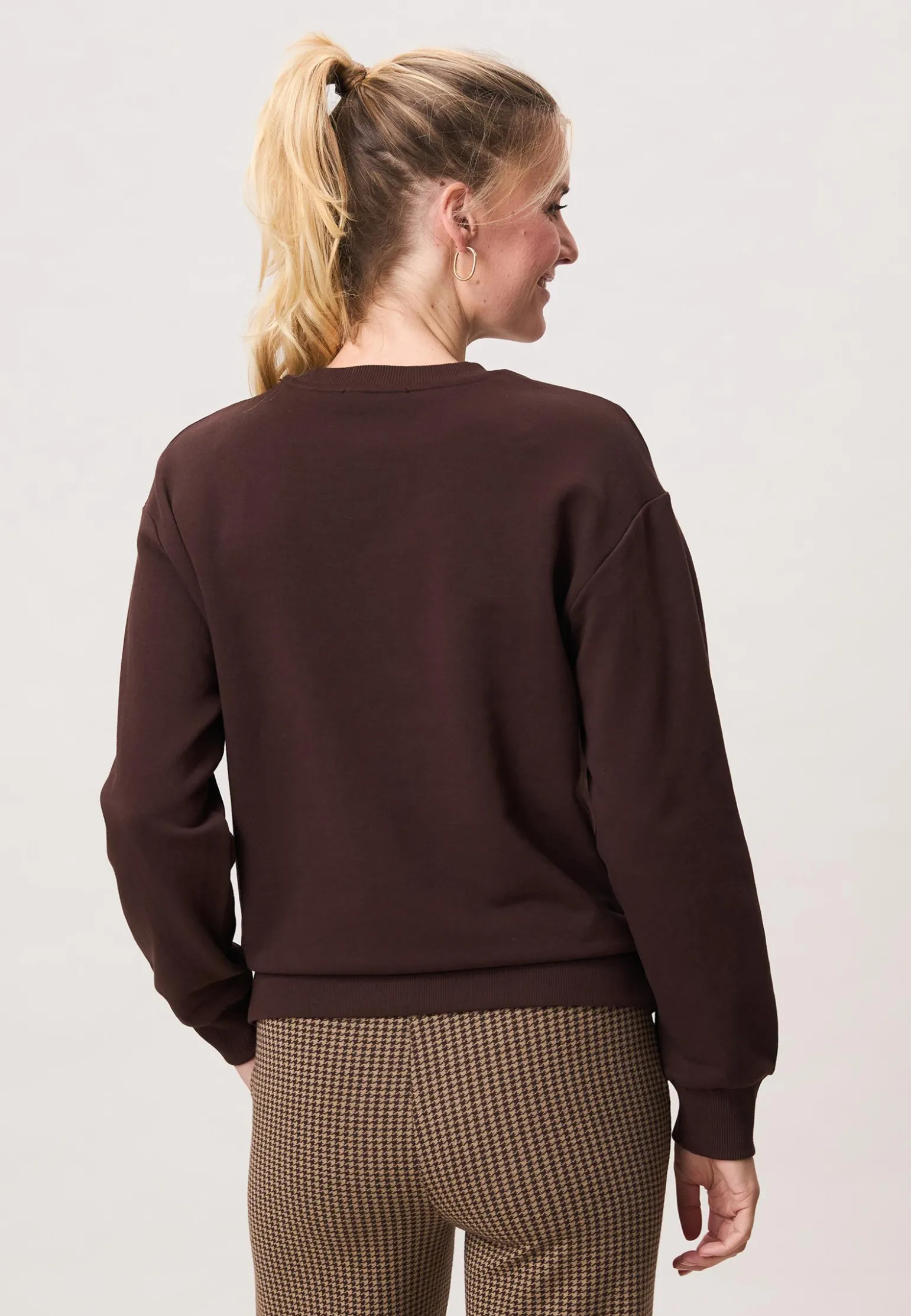 Best Miss Etam Sweater tekst bruin Coffee