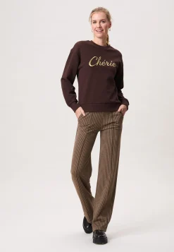Best Miss Etam Sweater tekst bruin Coffee