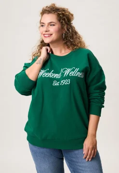Clearance Miss Etam Sweater tekst groen Multi Emerald