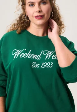 Clearance Miss Etam Sweater tekst groen Multi Emerald