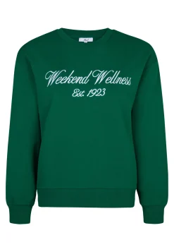 Miss Etam Sweater tekst groen Multi Emerald