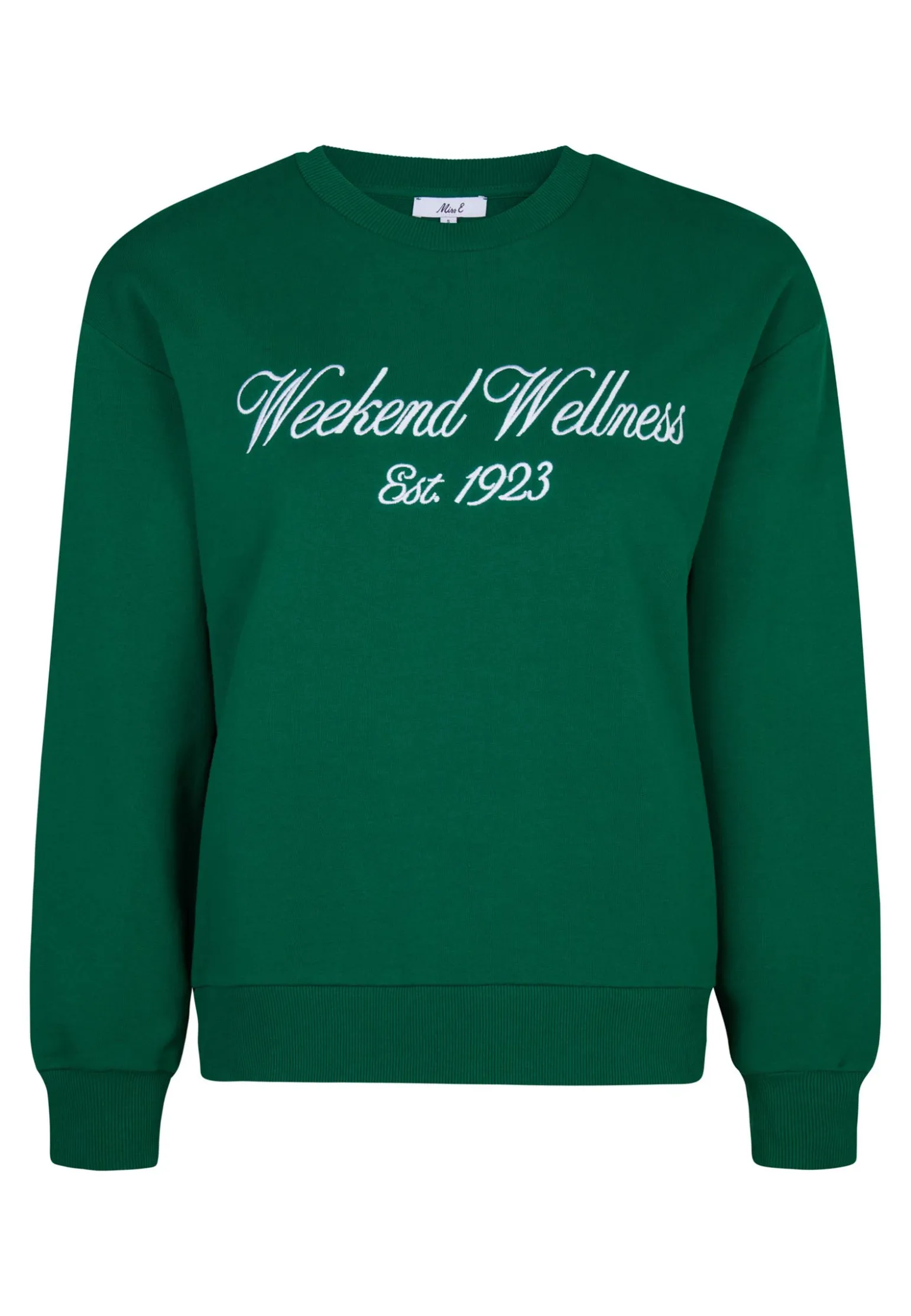 Miss Etam Sweater tekst groen Multi Emerald