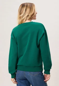 Miss Etam Sweater tekst groen Multi Emerald