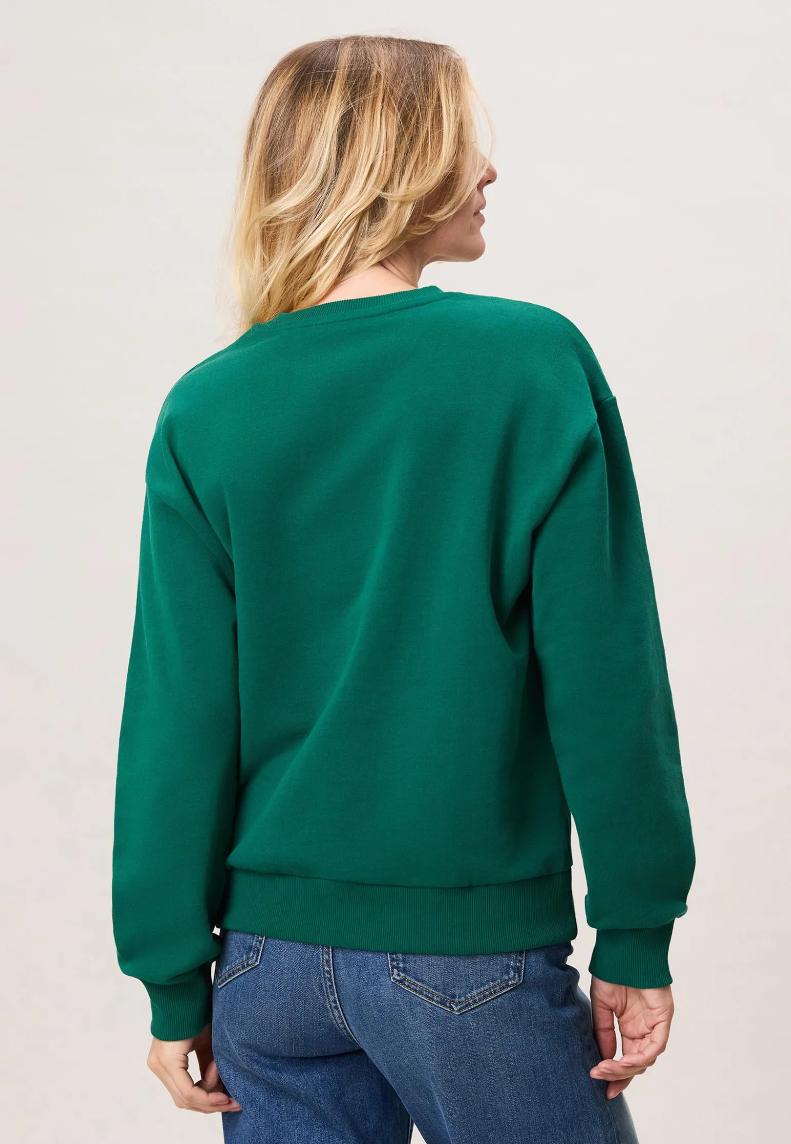 Miss Etam Sweater tekst groen Multi Emerald