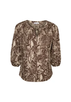 Clearance Miss Etam Top print Multi dark neutral