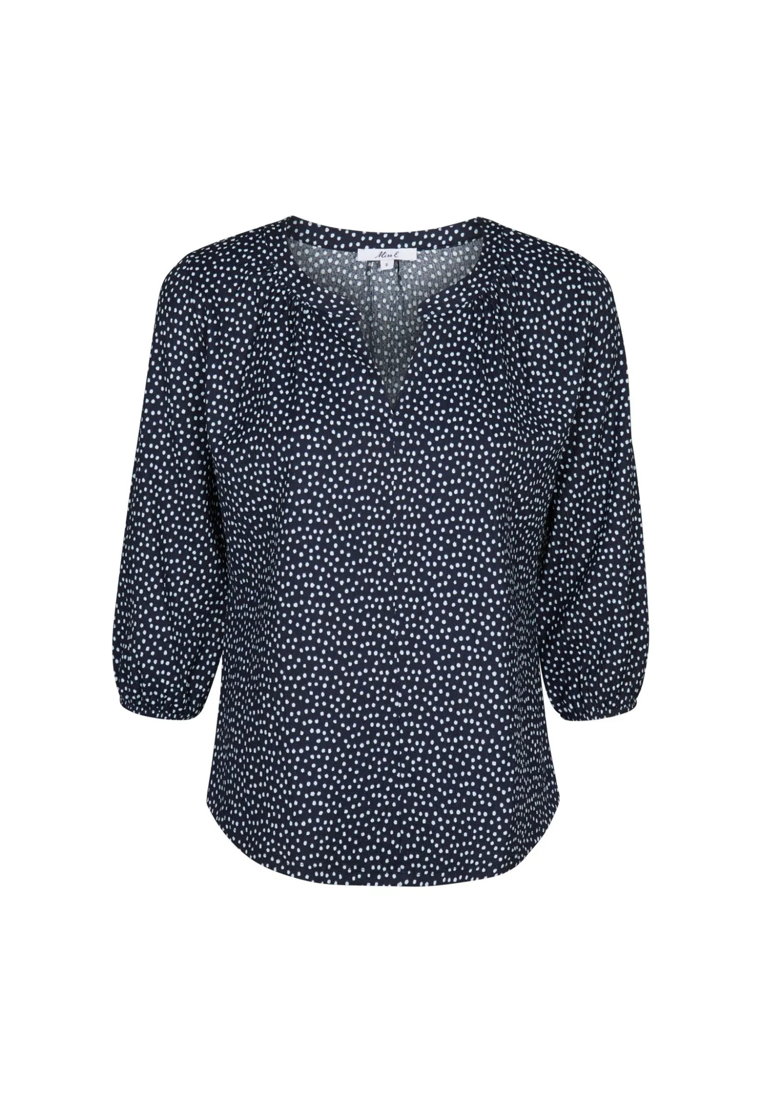 Outlet Miss Etam Top print blauw Multi dark blue off white