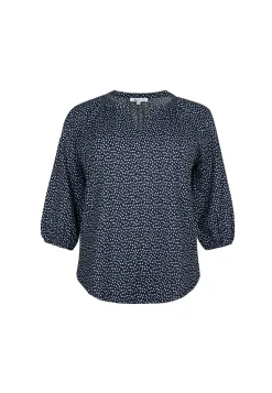New Miss Etam Top print blauw Multi dark blue off white