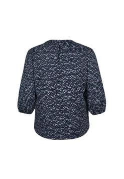 New Miss Etam Top print blauw Multi dark blue off white