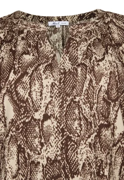 New Miss Etam Top print bruin Multi dark neutral