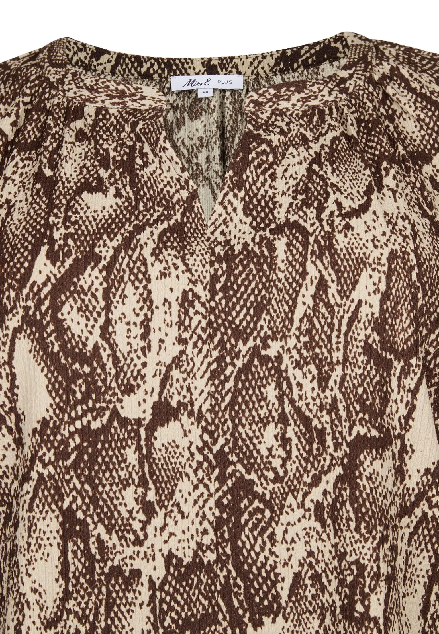 New Miss Etam Top print bruin Multi dark neutral