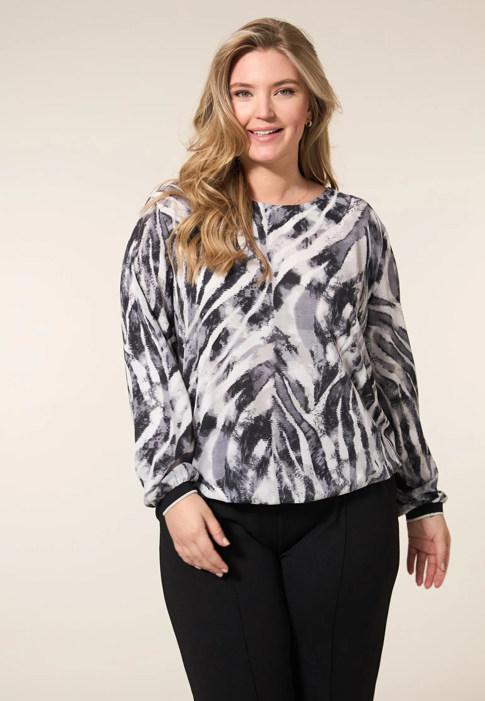 Clearance Miss Etam Top print grijs Multi grey