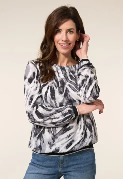 Best Miss Etam Top print grijs Multi grey