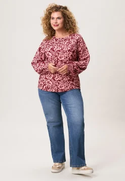 Miss Etam Top print rood Multi dark red