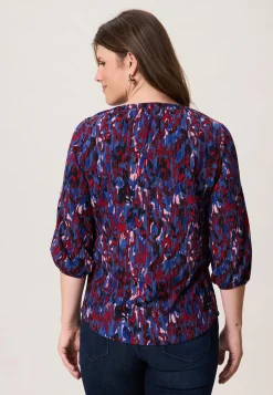 Hot Miss Etam Top print rood blauw Multi rood