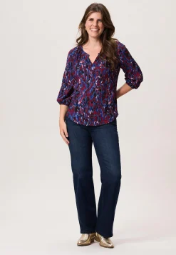 Hot Miss Etam Top print rood blauw Multi rood