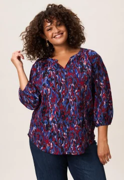Online Miss Etam Top print rood blauw Multi rood