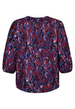 Online Miss Etam Top print rood blauw Multi rood