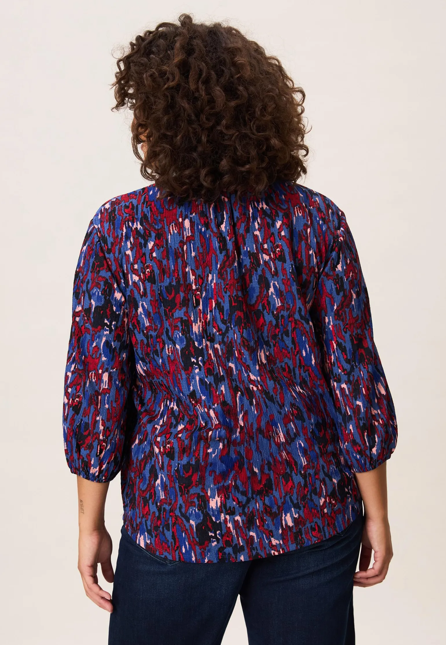 Online Miss Etam Top print rood blauw Multi rood