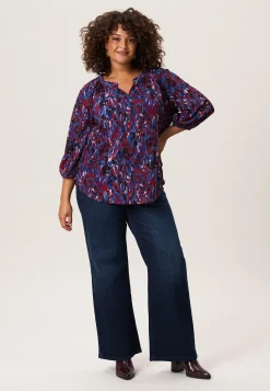 Online Miss Etam Top print rood blauw Multi rood