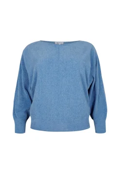 Sale Miss Etam Trui chenille blauw Pacific blue