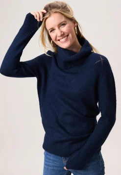 Outlet Miss Etam Trui col donker blauw Donkerblauw