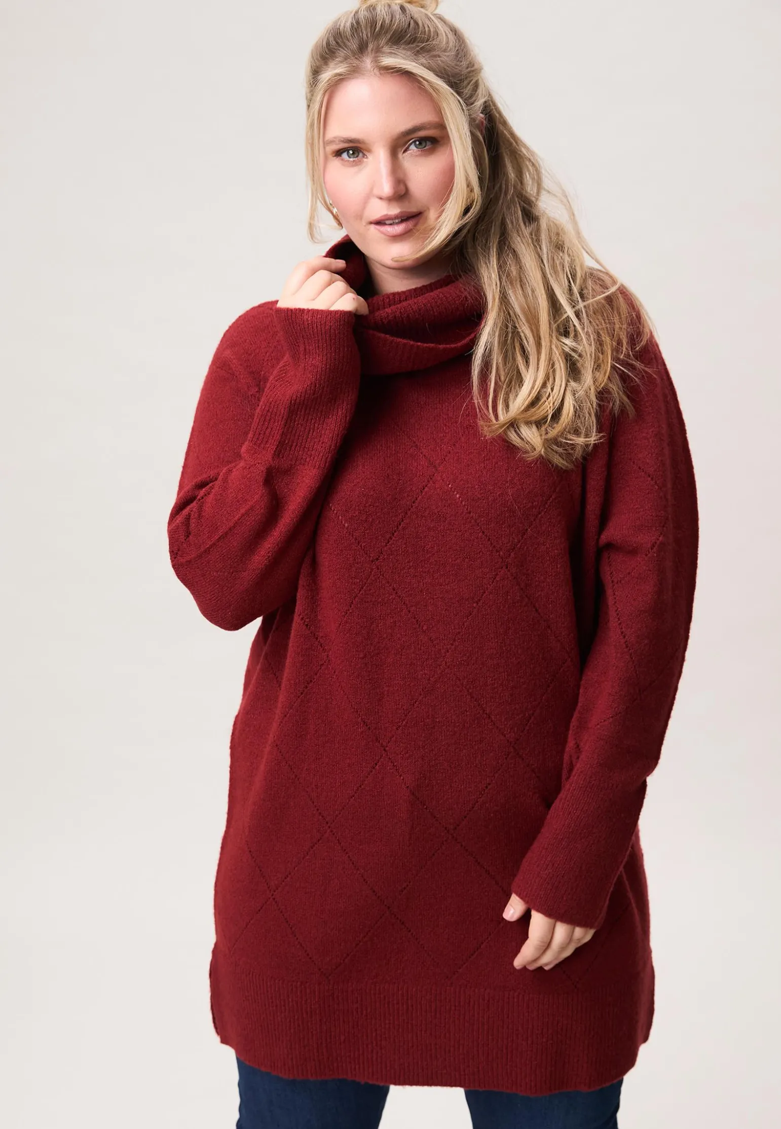 Discount Miss Etam Trui col donker rood Dark red