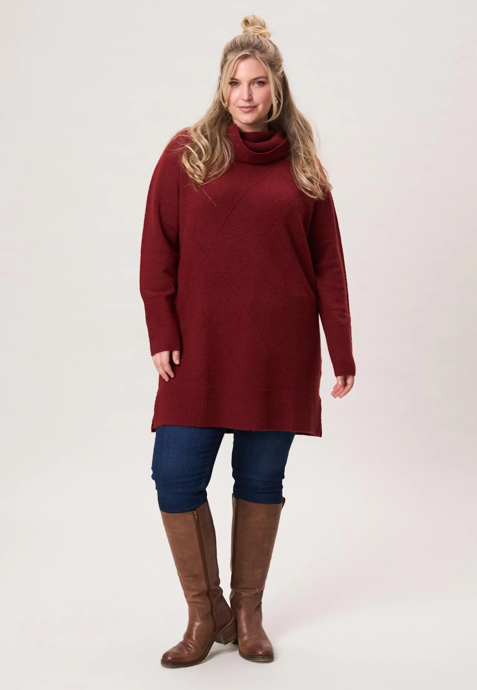 Discount Miss Etam Trui col donker rood Dark red