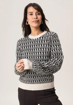 Clearance Miss Etam Trui grafisch zwart wit Multi zwart