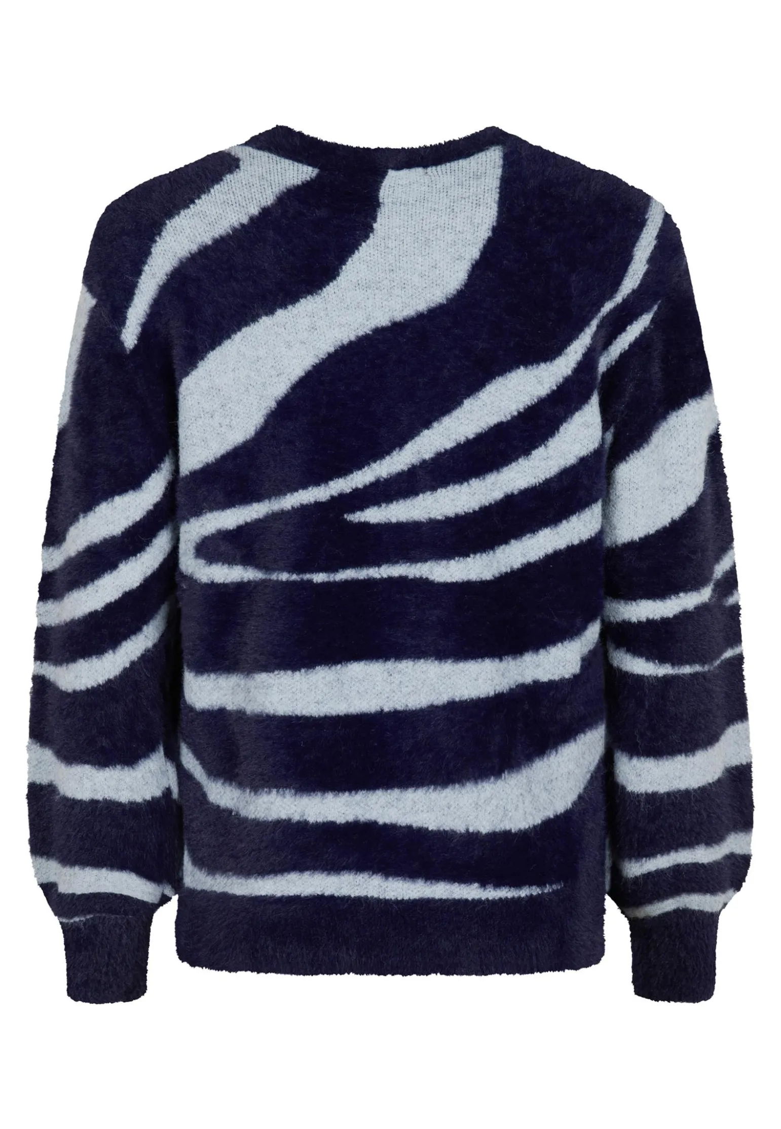 Clearance Miss Etam Trui harig blauw Multi delphi blue