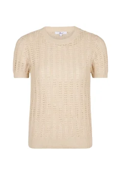 Clearance Miss Etam Trui korte mouw ajour zand Light sand