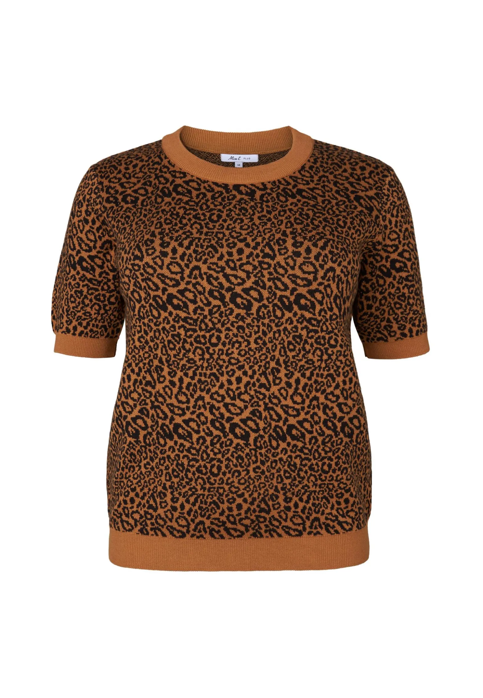 Hot Miss Etam Trui korte mouw print bruin Multi camel