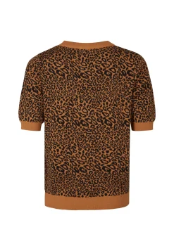 Discount Miss Etam Trui korte mouw print bruin Multi camel