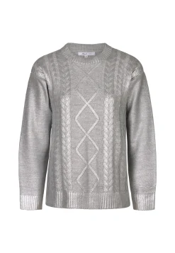 Online Miss Etam Trui metallic grijs Multi silver