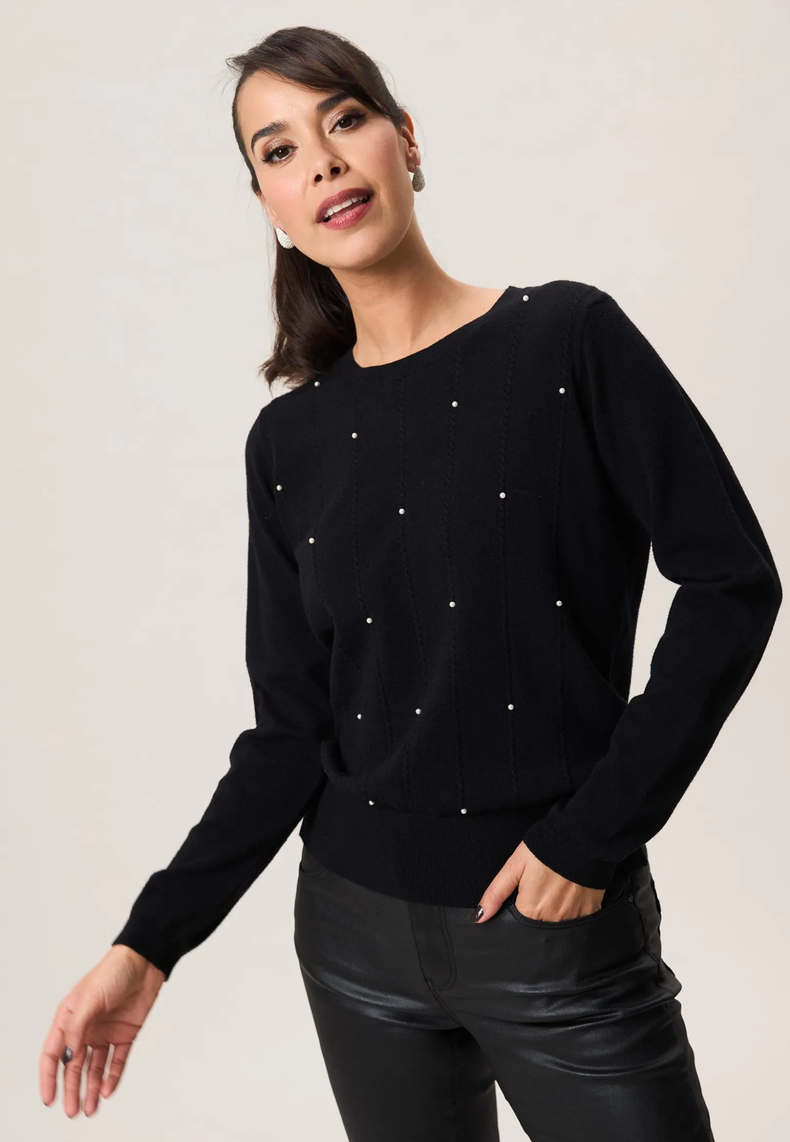 Clearance Miss Etam Trui parels Zwart