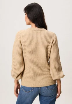 New Miss Etam Trui rib beige Sand melange