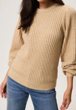 New Miss Etam Trui rib beige Sand melange