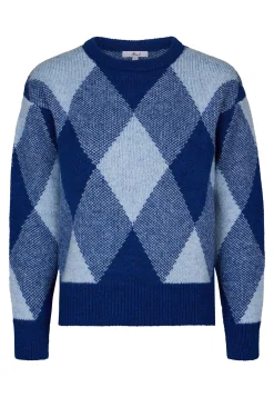 Clearance Miss Etam Trui ruit blauw Multi blauw