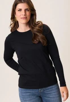 Sale Miss Etam T-shirt lange mouw Zwart