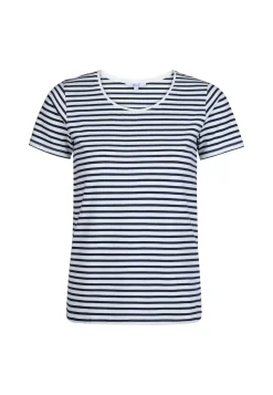 Best Miss Etam T-shirt streep Multi donker blue