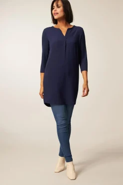 Miss Etam Tuniek 3/4 mouw blauw Donkerblauw