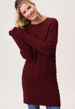 Hot Miss Etam Tuniek jurk rood brei Dark red