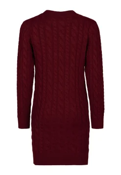 Hot Miss Etam Tuniek jurk rood brei Dark red