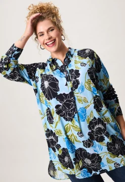 Sale Miss Etam Tuniek print Multi delphi blue