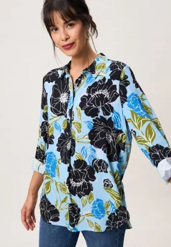 Online Miss Etam Tuniek print Multi delphi blue